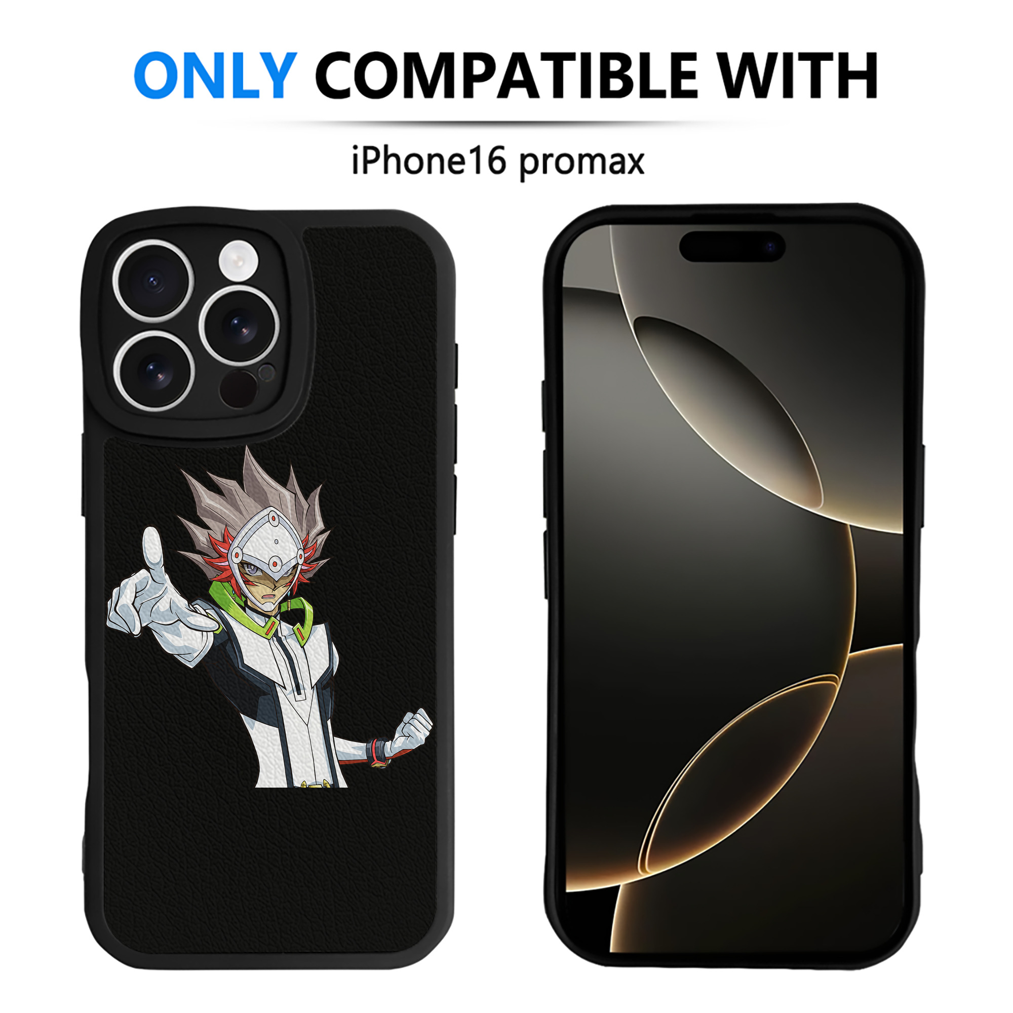 （画像用） 遊☆戯☆王 Yu-Gi-Oh! 【iPhone 16シリーズ対応】シリコンスマホケース（レザー調） 材質：シリコン
